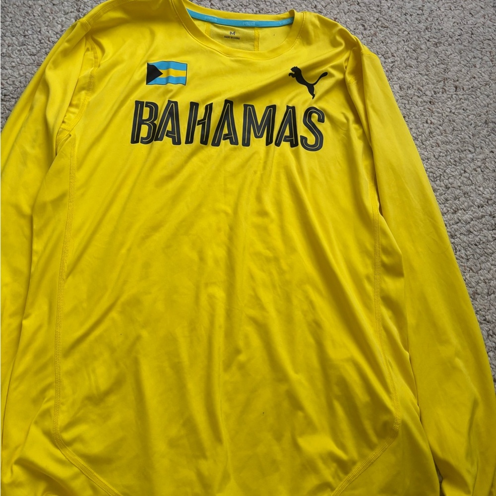 Puma Vibrant Yellow Long Sleeve Tee